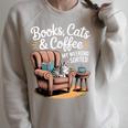 Book Lovers Cats Raglan Sleeve Sweatshirt Heather Forest Book Lovers Cats Raglan Sleeve Sweatshirt Heather Forest