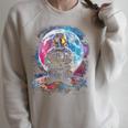 Book Lovers Cool Astronaut Reading Books In Space Kids Raglan Sleeve Sweatshirt Heather Forest