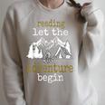 For Book Lovers Reading Women Clothing Girls Pajamas Raglan Sleeve Sweatshirt Heather Forest
