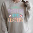 Book Lovers Shirt Reading Lover Shirt Readers Are Leaders Raglan Sleeve Sweatshirt Heather Forest