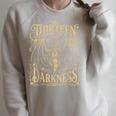 Book Lovers The Thirteen From Now Until Darkness Claims Us Raglan Sleeve Sweatshirt Heather Forest