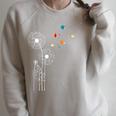 Book Nerd Dandelion Book Reading Raglan Sleeve Sweatshirt Heather Forest
