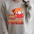 Book Nerd Well Red Panda Cute Bear Book Nerd Zookeeper Raglan Sleeve Sweatshirt Heather Forest