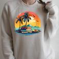 Book Paradise Tropical Island Beach Ocean Summer Reading Raglan Sleeve Sweatshirt Heather Forest