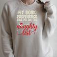 My Book Preference Naughty List Readers Christmas Joke Raglan Sleeve Sweatshirt Heather Forest My Book Preference Naughty List Readers Christmas Joke Raglan Sleeve Sweatshirt Heather Forest