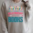 Book Reader Bookish Booktok Reading Cute Sarcastic Raglan Sleeve Sweatshirt Heather Forest