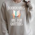 Book Reader Quote Bookmarks Are For Quitters Reading Saying Raglan Sleeve Sweatshirt Heather Forest Book Reader Quote Bookmarks Are For Quitters Reading Saying Raglan Sleeve Sweatshirt Heather Forest