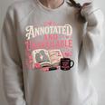 Book Reader Reading Joke Humor Comfort Colors Crop Top Raglan Sleeve Sweatshirt Heather Forest