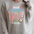 Book Reader Reading Literature Bookworm Idea Never Underestimate The Power Of A Girl With A Book Women's Short Sleeve Cotton 60 Polyester 40 Classic Fit Crew Neck Small Raglan Sleeve Sweatshirt Heather Forest