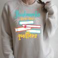Book Reading Bookmarks Are For Quitters Raglan Sleeve Sweatshirt Heather Forest