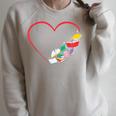 Book Reading Books Heart Raglan Sleeve Sweatshirt Heather Forest