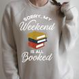 Book Reading Books Library Library Author Raglan Sleeve Sweatshirt Heather Forest