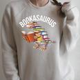 Book Reading Dinosaur T-Rex Dino Bookworm Raglan Sleeve Sweatshirt Heather Forest Book Reading Dinosaur T-Rex Dino Bookworm Raglan Sleeve Sweatshirt Heather Forest