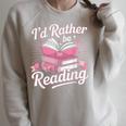 Book Reading I'd Rather Be Reading Raglan Sleeve Sweatshirt Heather Forest Book Reading I'd Rather Be Reading Raglan Sleeve Sweatshirt Heather Forest