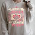 Book Reading Joke Humor Raglan Sleeve Sweatshirt Heather Forest