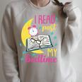 Book Reading I Read Past My Bedtime Raglan Sleeve Sweatshirt Heather Forest