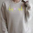 Book Shelf Heartbeat Raglan Sleeve Sweatshirt Heather Forest