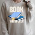 Book Whisperer Library Books Raglan Sleeve Sweatshirt Heather Forest