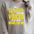 Book Writer Voices In My Head Work For Me Author Writing Raglan Sleeve Sweatshirt Heather Forest Book Writer Voices In My Head Work For Me Author Writing Raglan Sleeve Sweatshirt Heather Forest