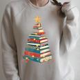 All Booked For Christmas Book Raglan Sleeve Sweatshirt Heather Forest