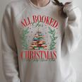All Booked For Christmas Holly Xmas Jolly Book Club Teacher Raglan Sleeve Sweatshirt Heather Forest All Booked For Christmas Holly Xmas Jolly Book Club Teacher Raglan Sleeve Sweatshirt Heather Forest