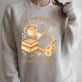 My Weekend Is All Booked Cozy Book Lover Reading Raglan Sleeve Sweatshirt Heather Forest
