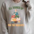 All Booked Up For The Holidays Reading Book Lover Xmas Raglan Sleeve Sweatshirt Heather Forest All Booked Up For The Holidays Reading Book Lover Xmas Raglan Sleeve Sweatshirt Heather Forest