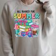 Booked For The Summer Women’s Book Lover Raglan Sleeve Sweatshirt Heather Forest Booked For The Summer Women’s Book Lover Raglan Sleeve Sweatshirt Heather Forest
