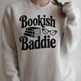 Bookish Baddie Reading Vibes Literary Lover Raglan Sleeve Sweatshirt Heather Forest Bookish Baddie Reading Vibes Literary Lover Raglan Sleeve Sweatshirt Heather Forest