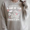 Bookish Book Worm Reading Librarian Raglan Sleeve Sweatshirt Heather Forest