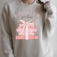 Bookish Girlie Coquette Bow Book Lover Pink Feminine Reader Raglan Sleeve Sweatshirt Heather Forest Bookish Girlie Coquette Bow Book Lover Pink Feminine Reader Raglan Sleeve Sweatshirt Heather Forest