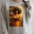Bookish Melanin Afro Girl Reading Book Bookstore Woman Raglan Sleeve Sweatshirt Heather Forest Bookish Melanin Afro Girl Reading Book Bookstore Woman Raglan Sleeve Sweatshirt Heather Forest