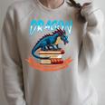 Booknerd Easily Distracted By Dragons And Books Dragon Lover Raglan Sleeve Sweatshirt Heather Forest
