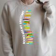 Books Are My Anatomy Spine Backbone Bookworm Reading Raglan Sleeve Sweatshirt Heather Forest