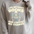 Books Bibliophile Librarian Library Literature Bookworm Raglan Sleeve Sweatshirt Heather Forest