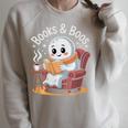Books And Boos Reading Ghost Premium Tri-Blend Raglan Sleeve Sweatshirt Heather Forest Books And Boos Reading Ghost Premium Tri-Blend Raglan Sleeve Sweatshirt Heather Forest