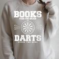 Books Feed The Brain Darts Feeds The Soul Raglan Sleeve Sweatshirt Heather Forest Books Feed The Brain Darts Feeds The Soul Raglan Sleeve Sweatshirt Heather Forest