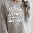Books Helping Introverts Avoid Conversation Apparel Premium Tri-Blend Raglan Sleeve Sweatshirt Heather Forest
