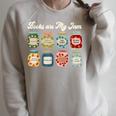 Books Are My Jam Shirt Book Lover Reader Reading Teacher Raglan Sleeve Sweatshirt Heather Forest