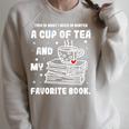 Books Library Reader Raglan Sleeve Sweatshirt Heather Forest