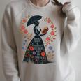 Books Minds Umbrellas Quote Reading Lover Vintage Reader Raglan Sleeve Sweatshirt Heather Forest