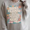 Books And Pajamas Book Lover Reading Reader Raglan Sleeve Sweatshirt Heather Forest Books And Pajamas Book Lover Reading Reader Raglan Sleeve Sweatshirt Heather Forest