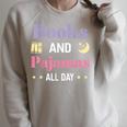 Books And Pajamas Book Pajama Raglan Sleeve Sweatshirt Heather Forest