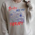Books Are My Therapy Book Lover Bookworm Library Raglan Sleeve Sweatshirt Heather Forest Books Are My Therapy Book Lover Bookworm Library Raglan Sleeve Sweatshirt Heather Forest