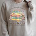 Books Reading Lovers Bookworm You Can Buy More Books Raglan Sleeve Sweatshirt Heather Forest