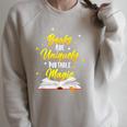 Books Are Uniquely Portable Magic Raglan Sleeve Sweatshirt Heather Forest