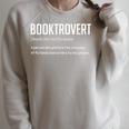 Booktrovert For Book Lover Raglan Sleeve Sweatshirt Heather Forest
