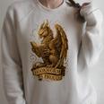 Bookworm & Proud Griffin Reading Book Vintage Fantasy Reader Raglan Sleeve Sweatshirt Heather Forest Bookworm & Proud Griffin Reading Book Vintage Fantasy Reader Raglan Sleeve Sweatshirt Heather Forest
