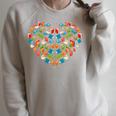 Bookworm Book Heart Valentines Day Reading Raglan Sleeve Sweatshirt Heather Forest