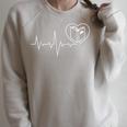 Bookworm Books Heartbeat Book Raglan Sleeve Sweatshirt Heather Forest